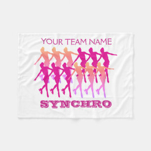 Synchro Fleece Blanket Custom met Jouw naam Deken
