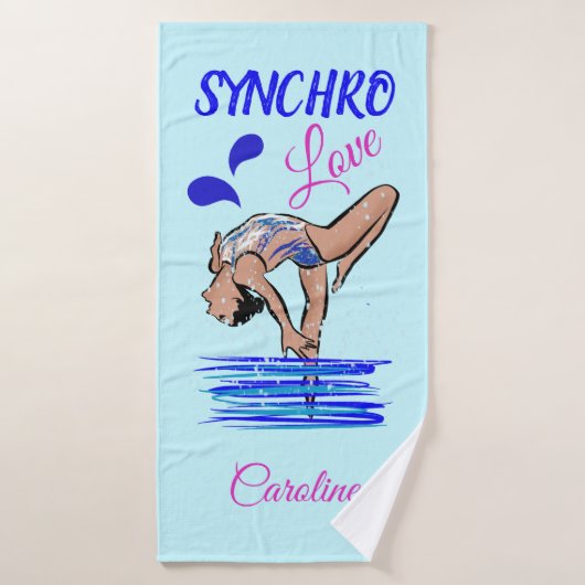 Synchro Girl Jump Badhanddoek (Badhanddoek)