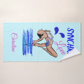 Synchro Girl Jump Badhanddoek (Badhanddoek)