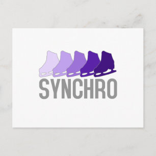 Synchro-Schaatsen Briefkaart