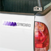 Synchro-Schaatsen Bumpersticker (Op Truck)