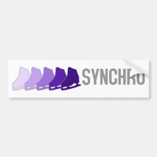 Synchro-Schaatsen Bumpersticker