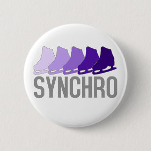 Synchro-Schaatsen Ronde Button 5,7 Cm