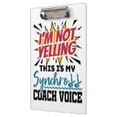 Synchrome zwemsynchrone coach klembord (Links)