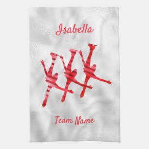 Synchrone handdoek rood