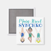 Synchrone zwemsport magneet (Voorkant / Achterkant)