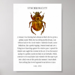 Synchronicity Scarab Poster