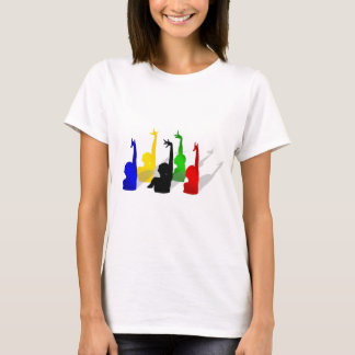 Synchronisch gesynchroniseerde zwemmers t-shirt