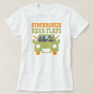 Synchroniseer achterflappen Funny Road Trip T-shirt