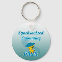 Synchroniserende zwemkuiken #3 sleutelhanger
