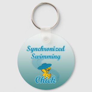 Synchroniserende zwemkuiken #3 sleutelhanger
