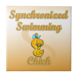 Synchronized Swimming Chick Tegeltje