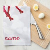 Synchroon draaihanddoekje roze tot rood theedoek (Quarter Fold)