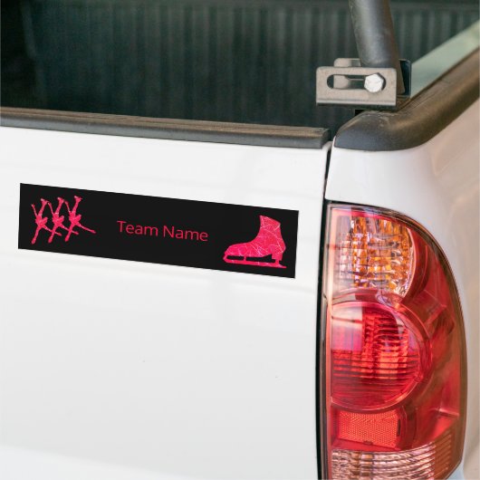 Synchroon skateam bumper sticker - rood (Op Truck)