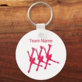 Synchroon skateam sleutelhanger - Arabesque red (Voorkant)