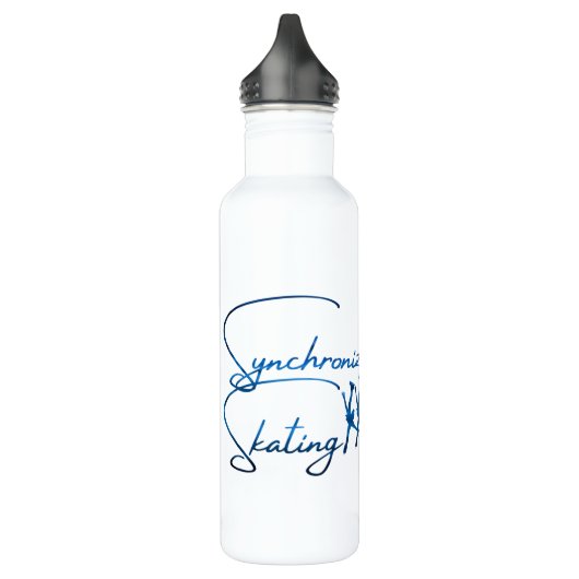 Synchroon skatwater flesblauw waterfles (Links)