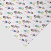 Synchroon synchroon voor synchroon Swimmer Girls S Tissuepapier (Detail)