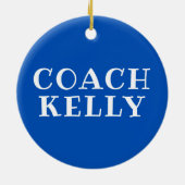 Synchroon van synchroon zwemteam keramisch ornament (Achterkant)