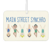 Synchroon van synchroon zwemteam luchtverfrisser (Voorkant)