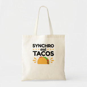 Synchroon zwemmen en Tacos Tote Bag