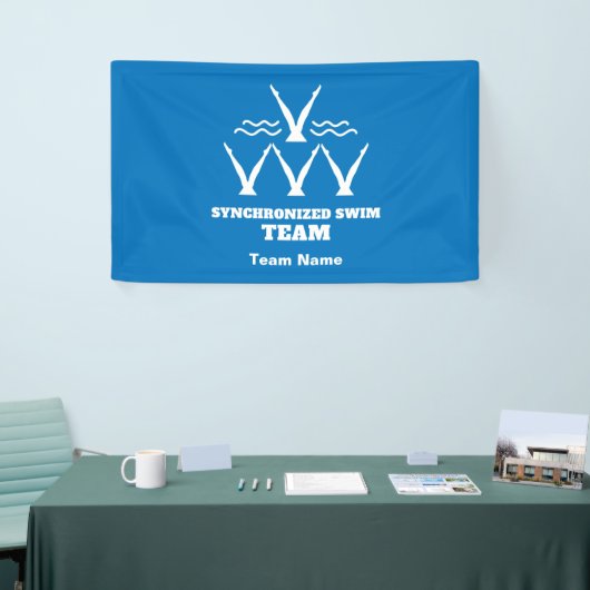 Synchroon zwemteam spandoek (Beurs)