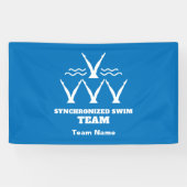 Synchroon zwemteam spandoek (Horizontaal)