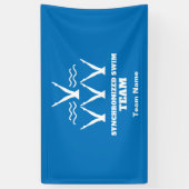 Synchroon zwemteam spandoek (Verticaal)