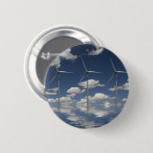 Syncroniseerde windturbines ronde button 5,7 cm (Voorkant /achterkant)