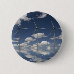 Syncroniseerde windturbines ronde button 5,7 cm