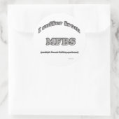 Syndrome de Bulldog en France - Sticker (Sac)