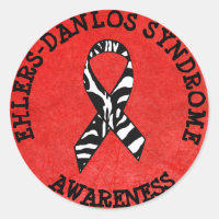 Syndrome d'Ehlers-Danlos EDS Zebra STICKERS