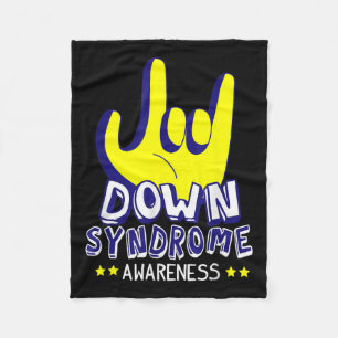 Syndroom Bewustzijn Ik hou van je als hand teken Fleece Deken