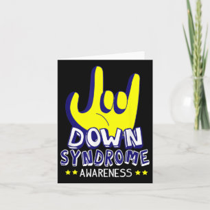 Syndroom Bewustzijn Ik Hou Van Jou Asl Hand Gebaar Kaart