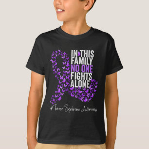 Syndroom Bewustzijnsmaand Paarse Lint T-shirt