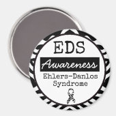 Syndroom van Black en White Ehlers-Danlos EDS Magn Magneet (Voorkant / Achterkant)