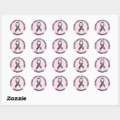 Syndroom van Ehlers-Danlos EDS-Zebra-STICKERS Ronde Sticker (Vel)