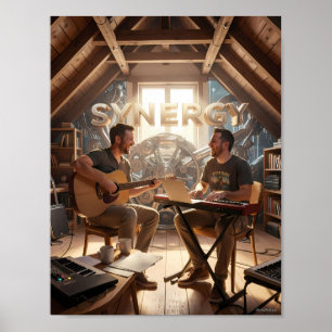 Synergy Music Studio SamenwerkingsPoster Poster