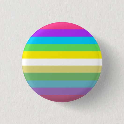 Synesthegender Pride Flag Ronde Button 3,2 Cm (Voorkant)