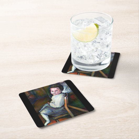 Synesthesie Vierkante Kartonnen Onderzetter (Insitu)