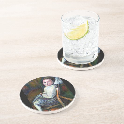 Synesthesie Zandsteen Onderzetter (Zijkant)