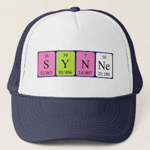 Synner le casquette de nom de table périodique