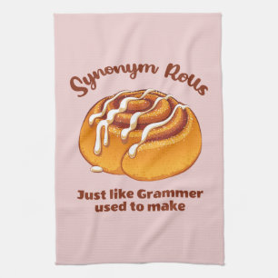 Synonym rollen net als een grijsmachine die gebrui theedoek