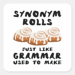 Synonym Rolls Vierkante Sticker