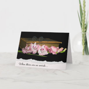 Synpathie Gladiolus en glazen op de bijbel Kaart