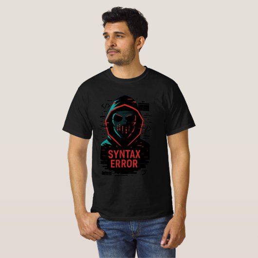 Syntax Error T-shirt (Voorkant volledig)