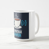 Syntax Saver Coffee & Code Koffiemok (Voorkant rechts)
