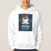 Syntax Saver Coffee & Code - Premium Pullover Hood (Voorkant)