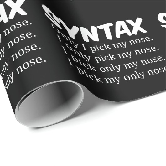 Syntaxis Funny Nose Picking Cadeaupapier (Rol Hoek)