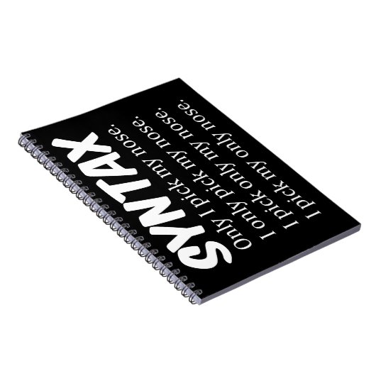 Syntaxis Funny Nose Picking Notitieboek (Rechterzijde)