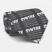Syntaxis Funny Nose Picking Stropdas (Opgerold)